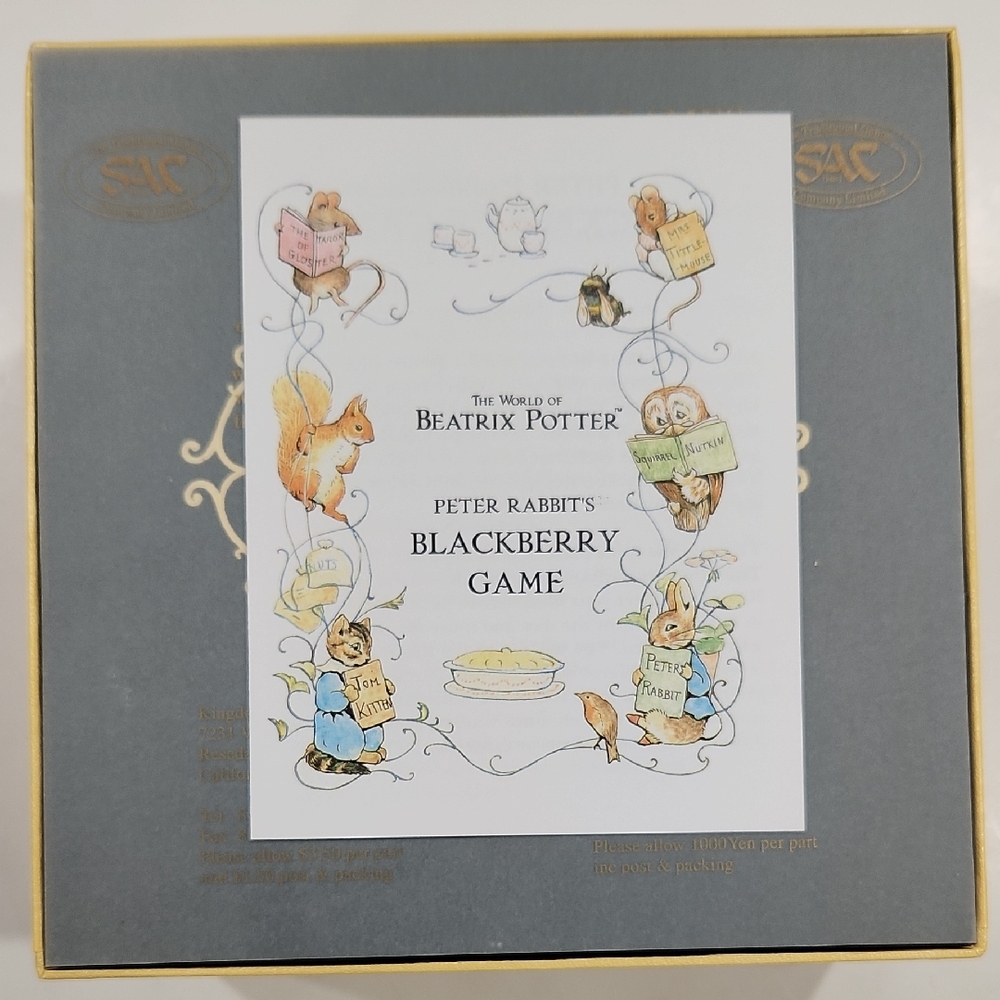 NEW Vintage Rare Beatrix Potter Peter Rabbit's Blackberry Game - Picture 5 of 9